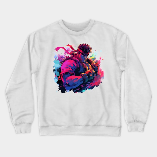 ryu Crewneck Sweatshirt by piratesnow